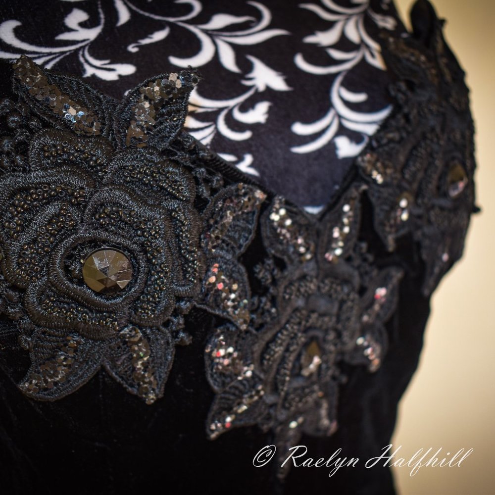 1990's Vintage Velvet Evening Dress!